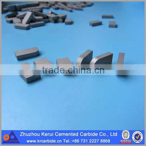 Brazing tips lathe carbide cutting tool tips for cast iron and nonferrous materials