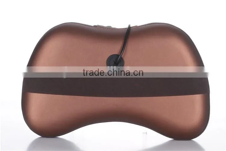 new design kneadind shiatsu massage pillow/vibration neck massage pillow with CE,RoHs certified for home/car/office