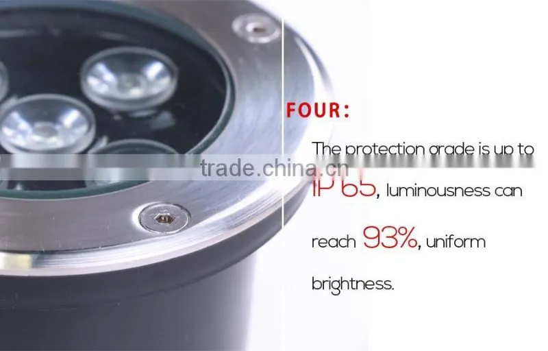 IP65 Waterproof Outdoor 9W DMX Controller Underground LED Light RBG LED Underground Light