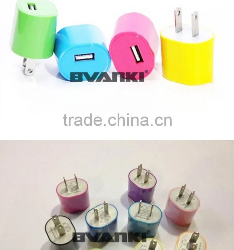 Ellipse round shape mini Micro usb wall charger / travel charger 5V 1A usb power adapter for iphone for S6 S7 note 5 note 6
