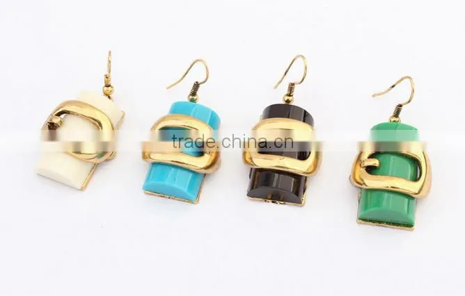Fashion New Design Personality Metal Geometry Pendant Necklace Jewelry Set