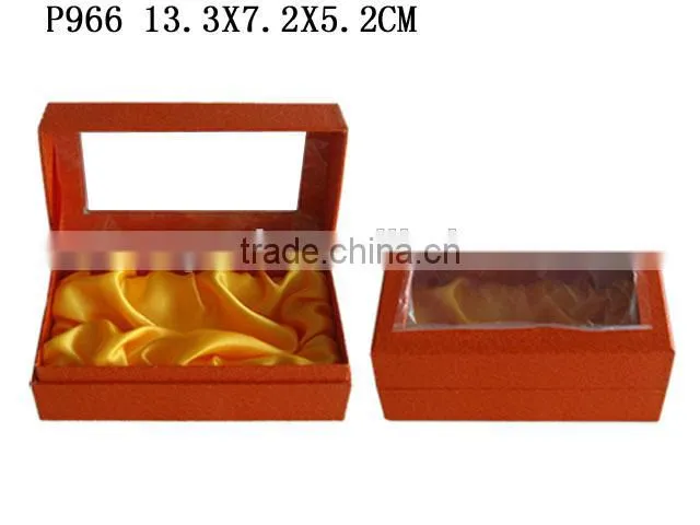 Factory customized Red Paper Perfume Gift Packing Box with window
