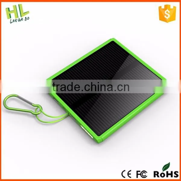 New arrivel 2015 hot sales gadget metallic solar power bank 20000mah