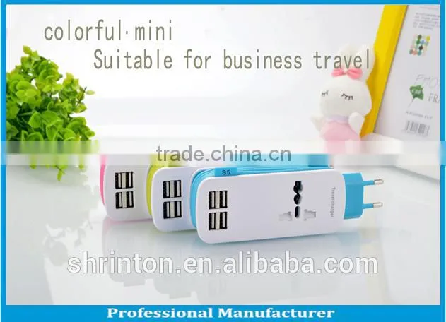 Portable High Speed 4.2 A EU UK USA AU Usb Travel Charger