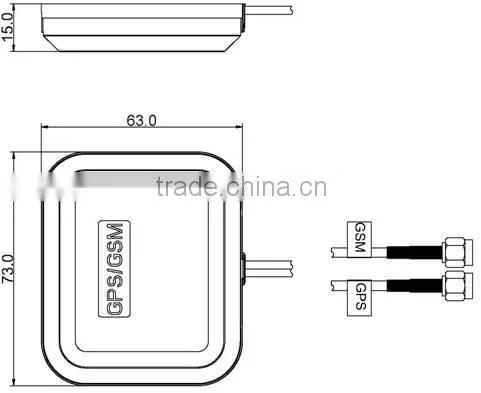 1575.42 MHz car marine passive GPS and GSM Quad Band Dual Mode ceramic antenna