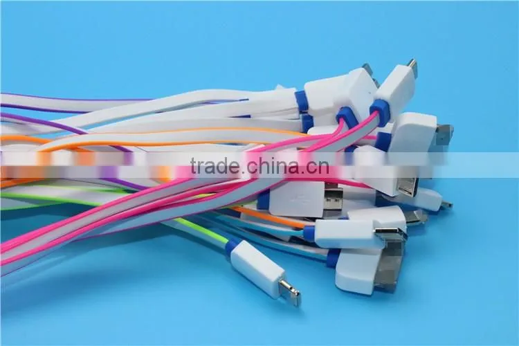 Factory price male to usb female cable, micro usb data charging cable 4 in 1