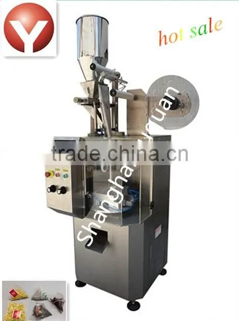Shanghai tea filter bag packaging machine prices/tetrahedron tea bag envelopes machine /tetraheron tea bag packing machine