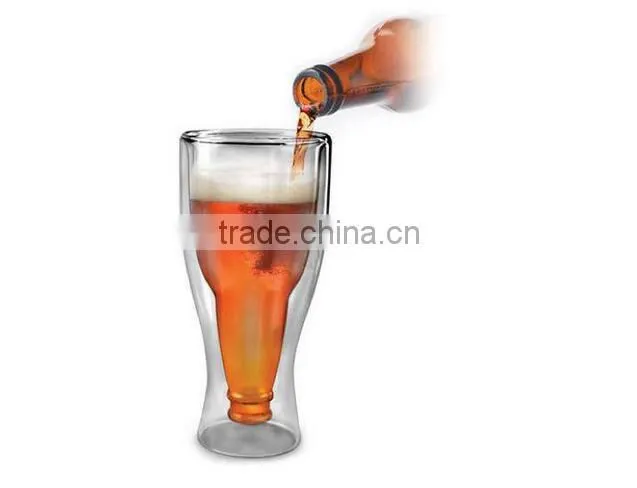 Wholesale Double Wall Beer Glass