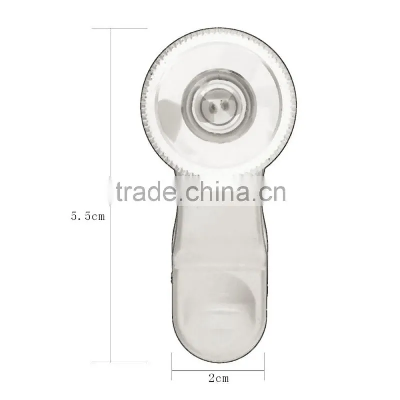 180 Degree Fisheye Macro 2 in 1 Lens Magnetic Mount for Mobile Phones black