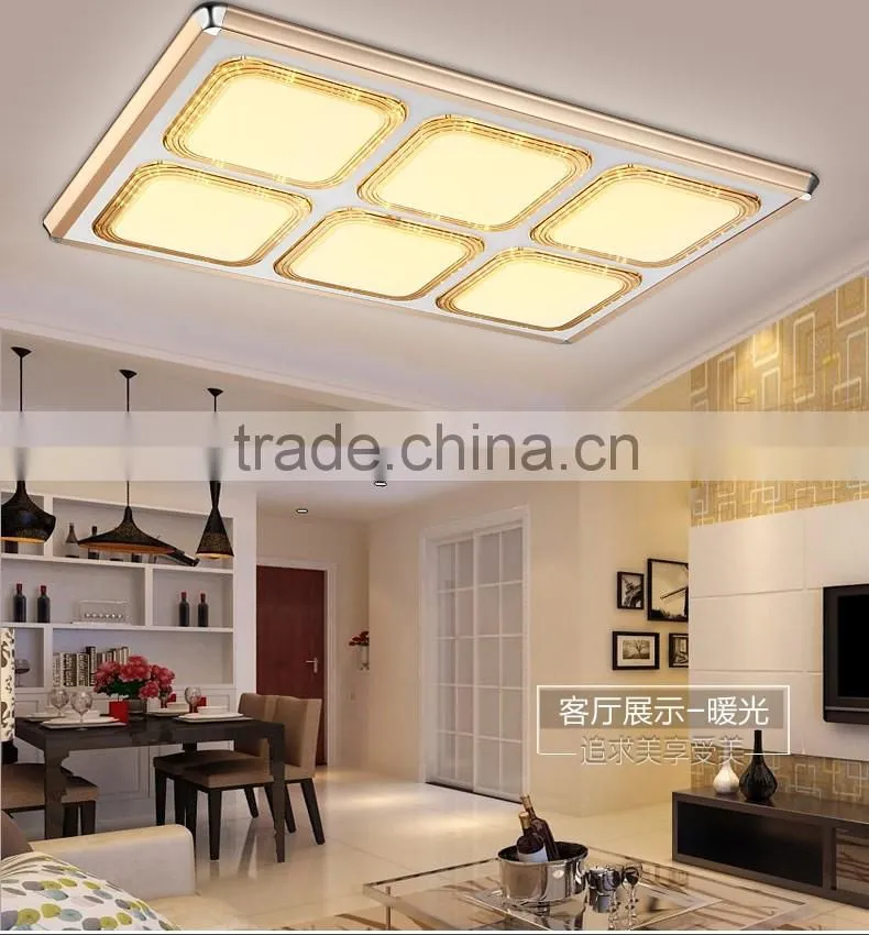 2016 New design ceiling light fixtures china,rectangle living room ceiling light