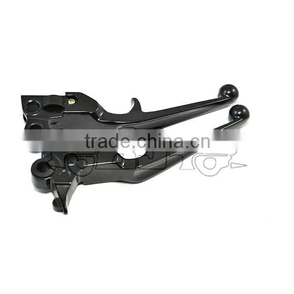BJ-LS241-021 Custom black motorcycle clutch levers for 1996-2010 FLSTN DELUXE