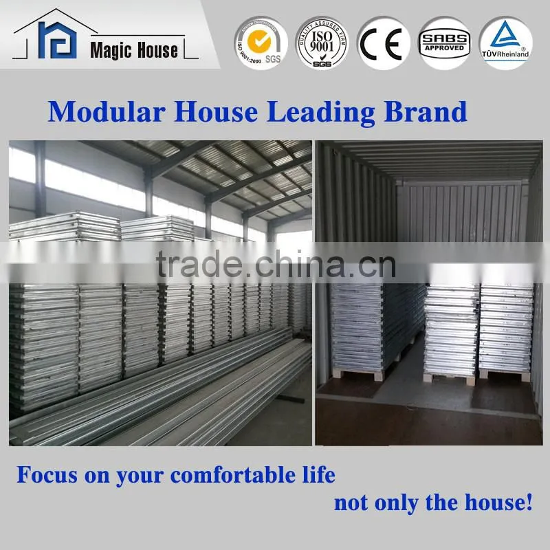 Hot sale economic low cost high quality prefab villa house with terrace