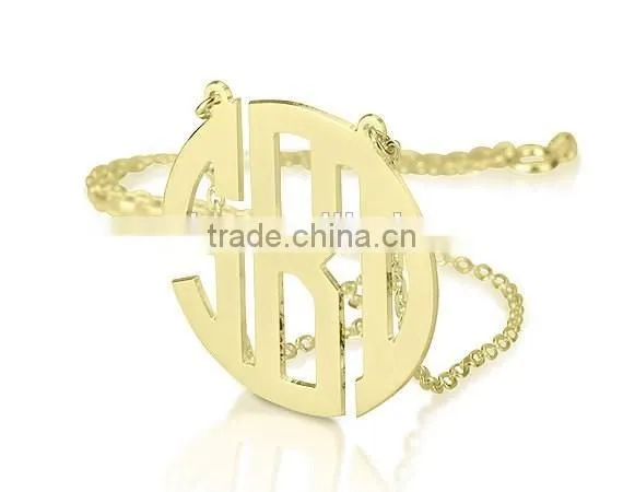 Personalized Monogram Necklace Custom Jewelry Any initial Monogram necklace letter pendant