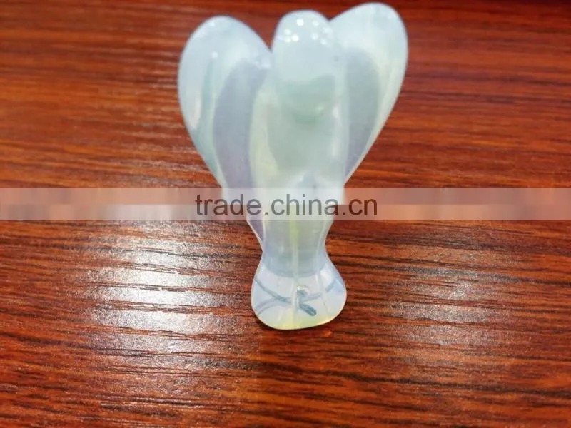 Many sizes with Natural hand Carved Opalite Angels