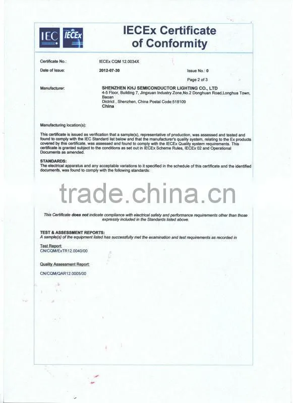 ATEX and IECEX Certificated 30w LED Explosion Proof Lighting Fixture For Terrible Location