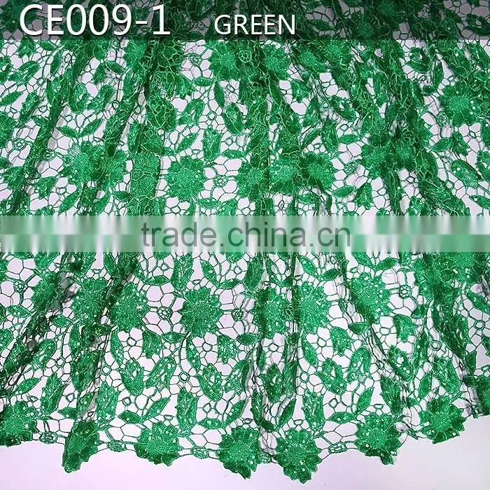 2015 CE009 african lace with chemical lace feature handcut/ guaranteed quality