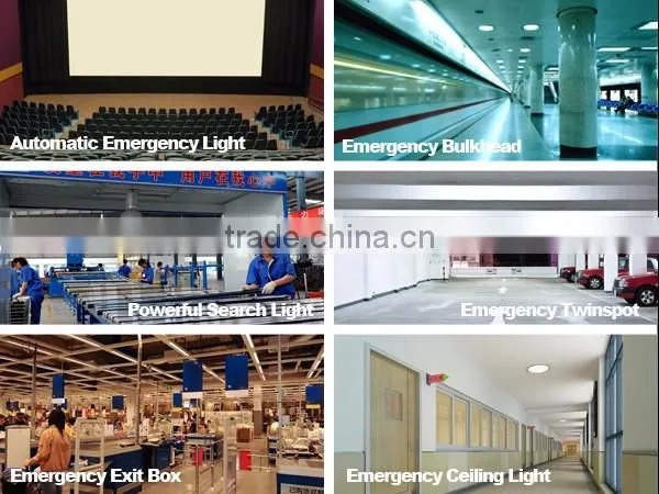 IP65 Waterproof Polycarbonate LED Emergency Industrial Bulkhead
