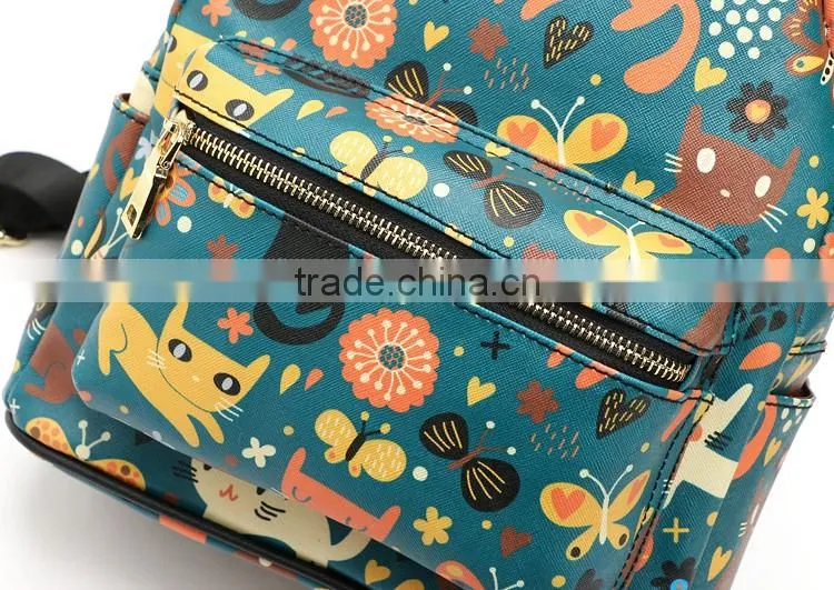 Animal print fashion best selling pu leather backpack bags