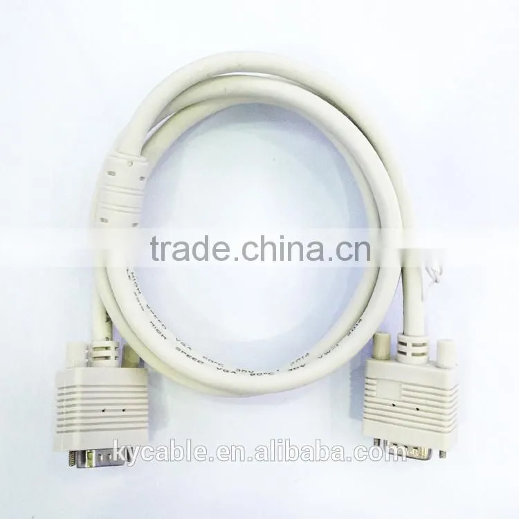 Alibaba high Definition Male to Male Vga to Vga Cable 3+4 for monitor/computer/projrctor