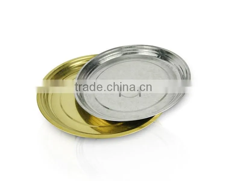 Wholesale Metal Material Stainless Steel Gold and Silver Charger Plates