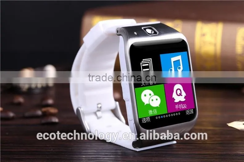 CE LG118 Bluetooth Smartwatch HD Screen with Camera Built in NFC Support SIM Mate for Android and Iphone cellphone (silver)