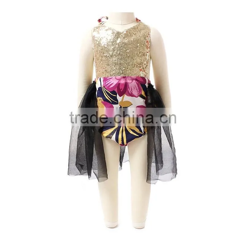 Wholesale Children's Boutique Clothing Floral New Born Baby Romper