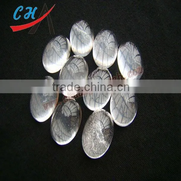 tiger eye oval shape stone inlay cabochons