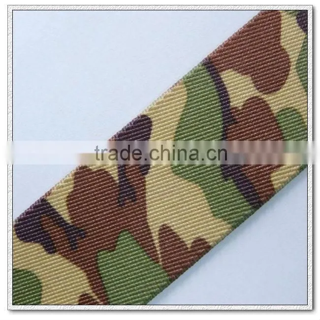 38mm printed camouflage polyester webbing for belt,polyester belts for military