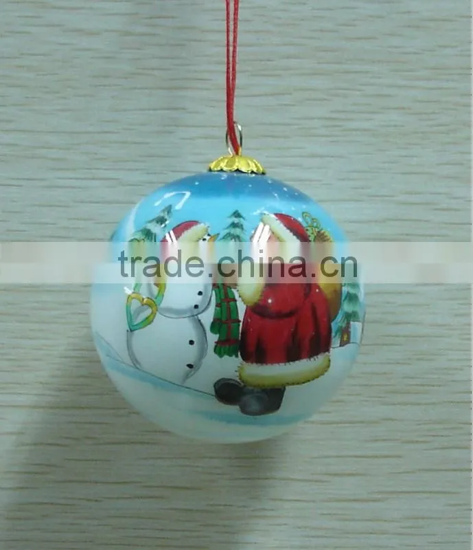 christmas glass snow ball
