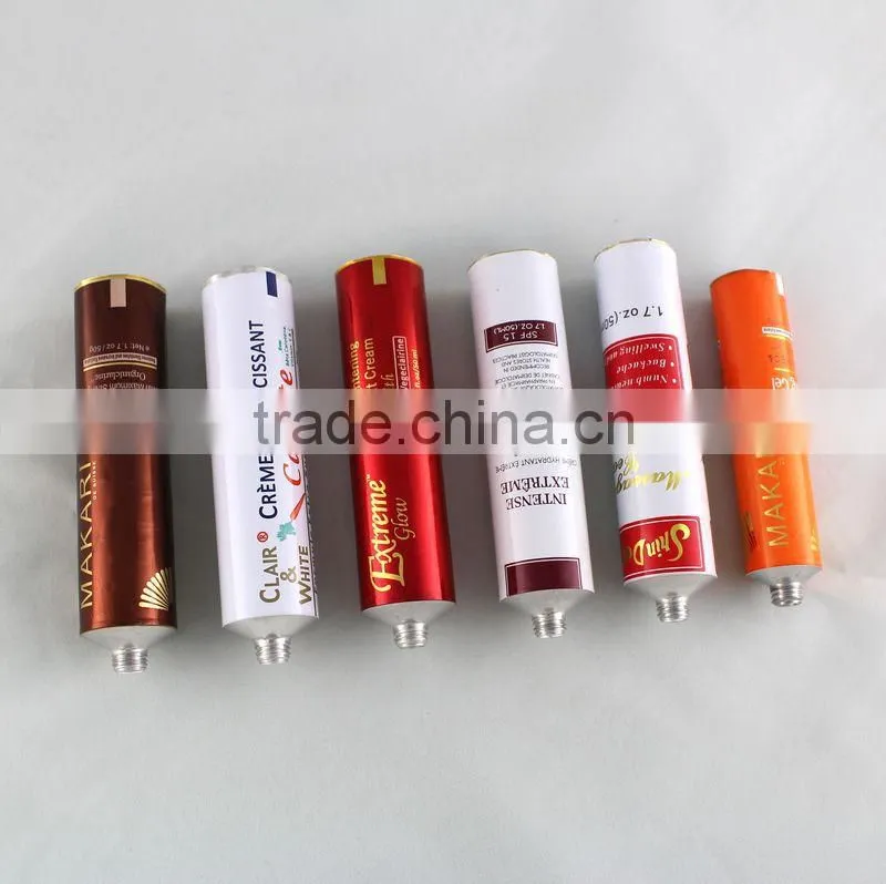 High quality cosmetic tube offset printing aluminum cream tube