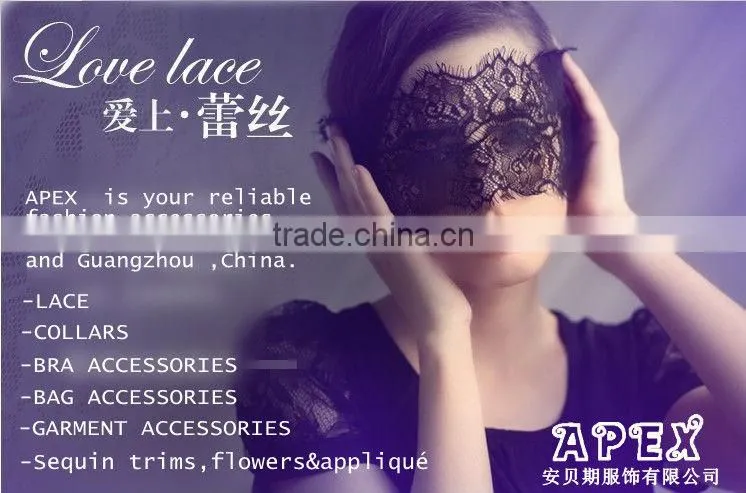 wholesales polyester embroidery lace trim AP7947