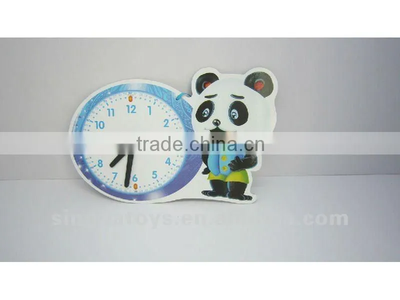 Beauty cat yellow and pink AIDS clock