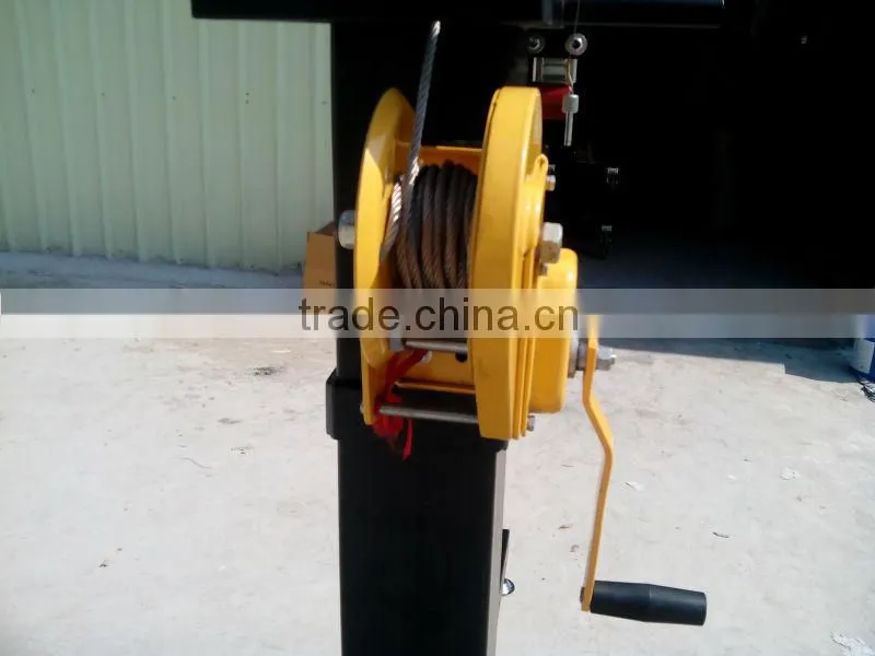 heavy duty 250kg up to 5.5m crank up tower mobile light truss lift tower with wheel