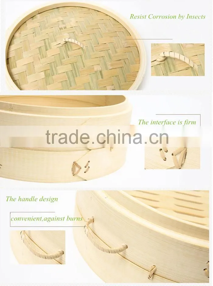 Handmade bamboo cookware vegetable food steamer set