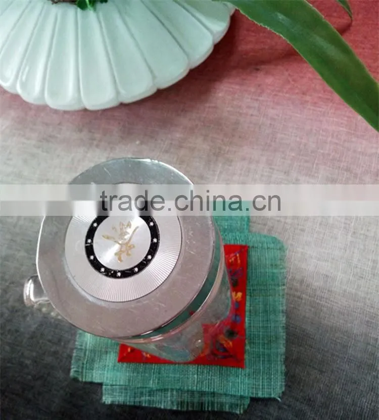 Double Layer Ramie Fabric Coaster With Embroidery At Center
