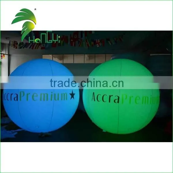 Advertising Magic 0.18mmPVC LED balloon / Inflatable Moon Light Balloon For Wedding Decoration