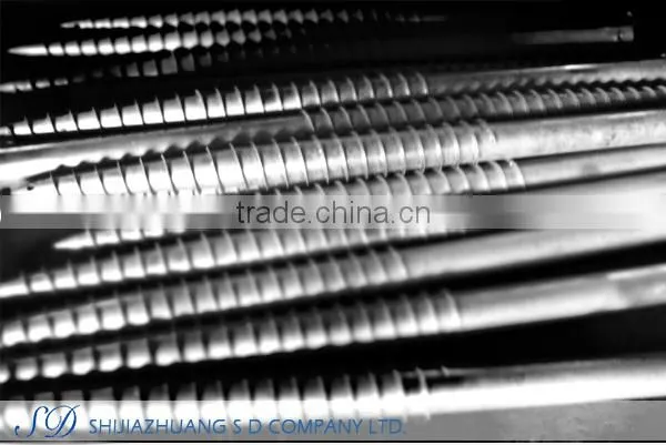alibaba china solar ground screw with flange plate