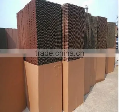 Greenhouse and poultry house evaporative cooling pad