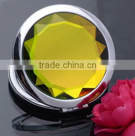 Fashion rhinestone crystal bling folding mirrors