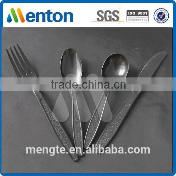 plastic disposable cutlery black factory
