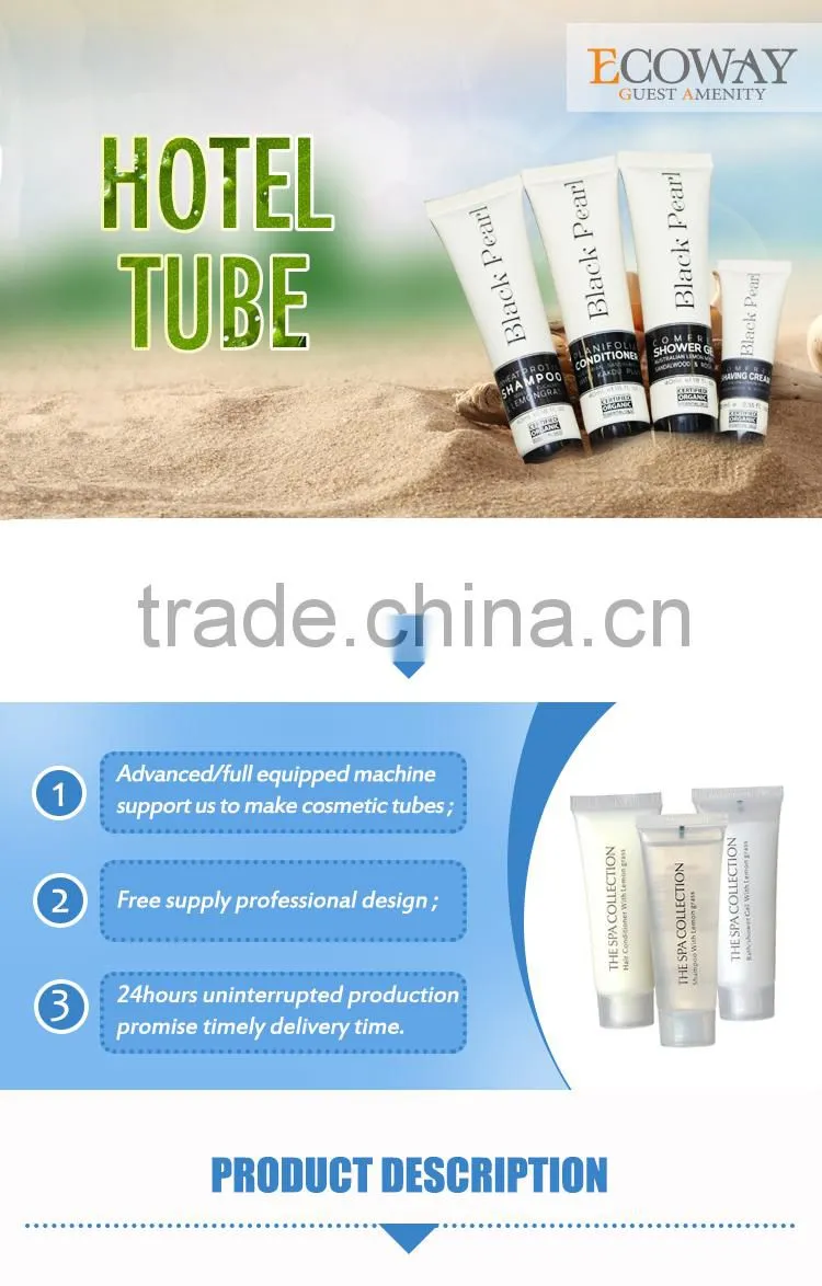 High class colored 30ml-200ml cosmetic tube with logo print