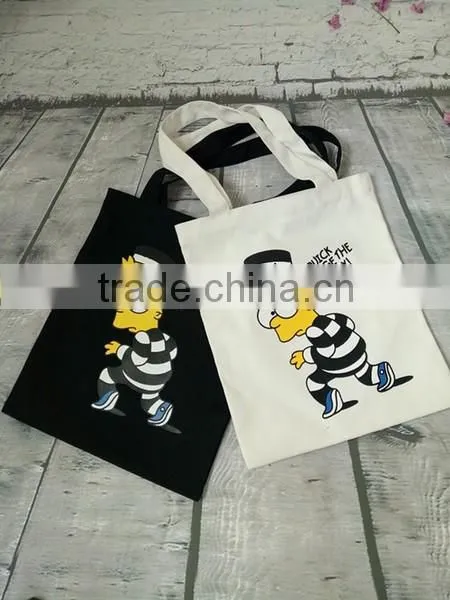 Factory price recyclable 8oz cotton canvas tote bag for shopping