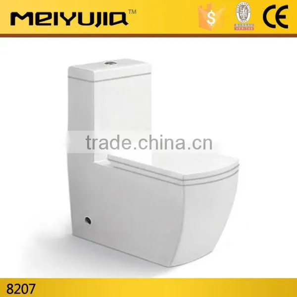8207J Best seller ceramic S/P trap one piece water closet