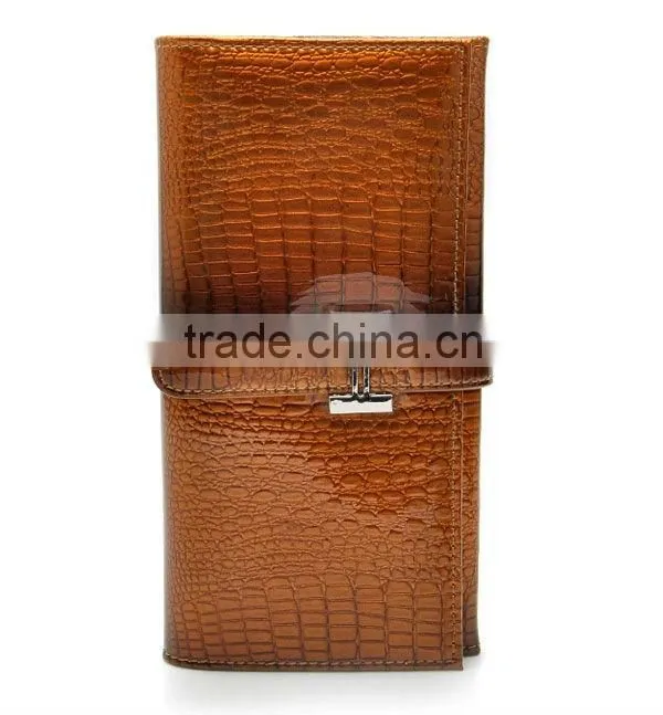 2016 New fashion high quality genuine leather women wallet