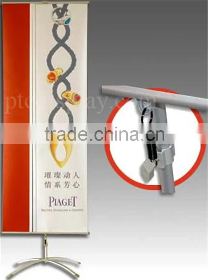Cross base aluminum wall picture display shelf