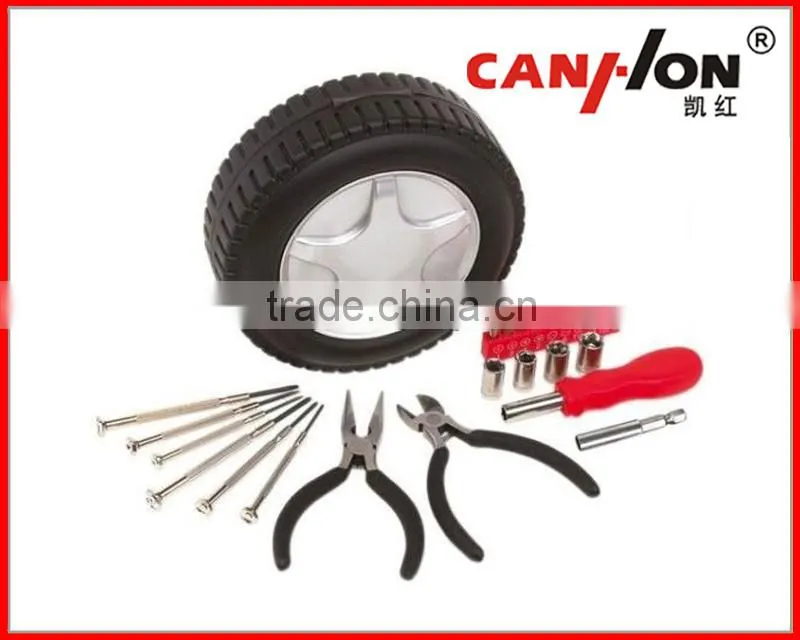 DK-313 Ningbo Dike 24pcs Special Promotion Tire Shape Gift Tool Set