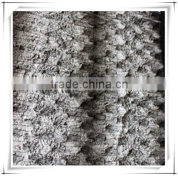 100% polyester french terry fleece fabric fake fur fabric