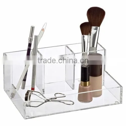 fashion customized Shenzhen factory wholesale acrylic makeup box/clear acrylic cosmetic makeup organizer with drawers