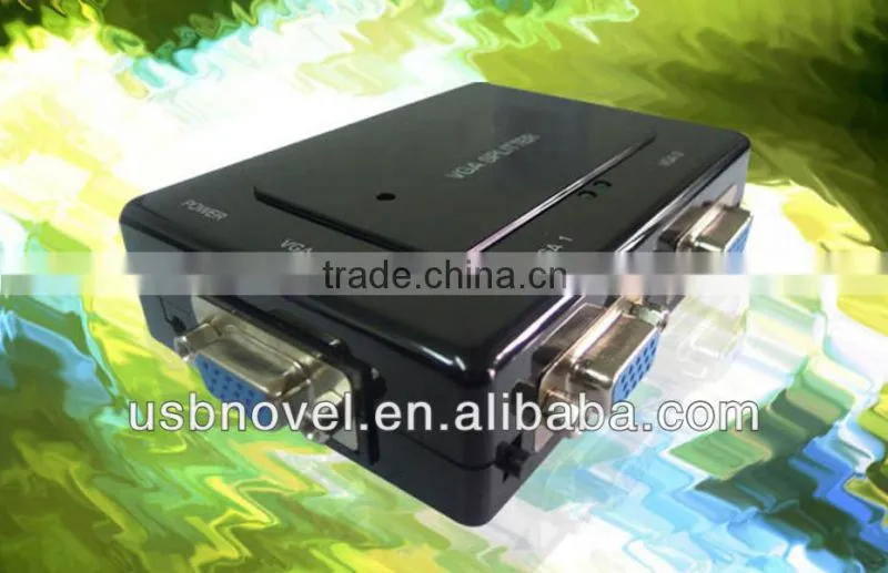 VGA 2 port Splitter,vga splitter,2 ports vga adapter in hight quality