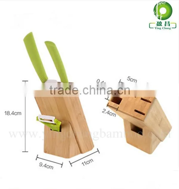 Bamboo knife display rack